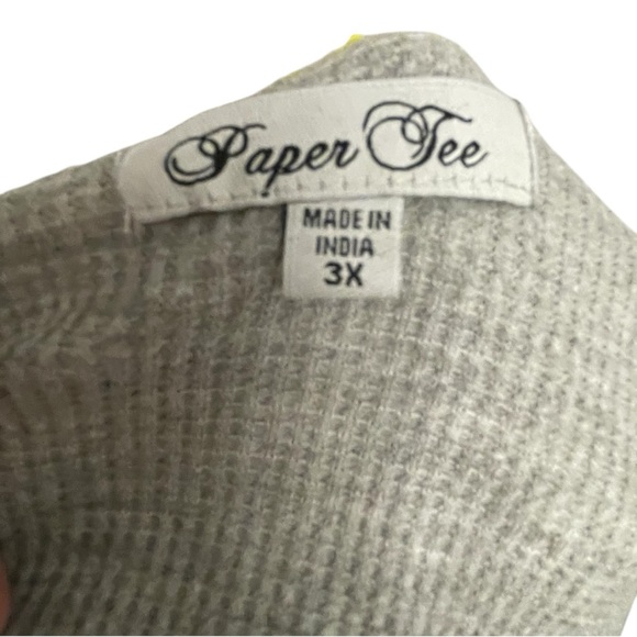 Paper Tee Light Gray Knit Top - Picture 3 of 3